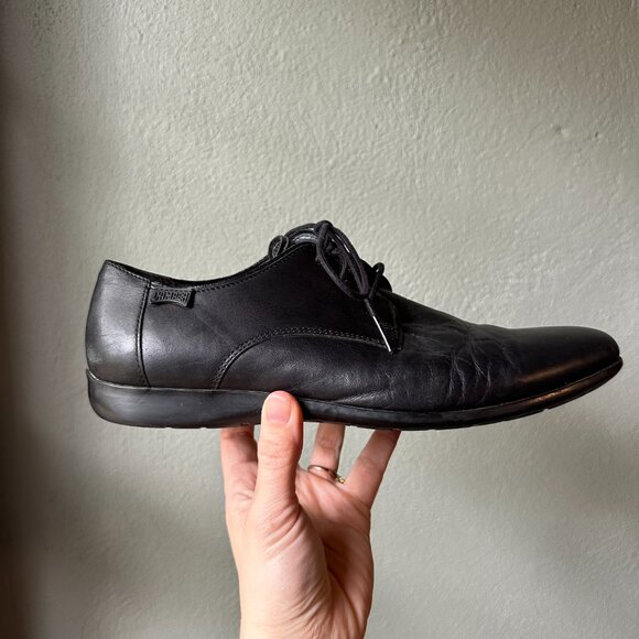 CAMPER Mauro black lace-up oxford | EU 40 US M7 W9 | leather menswear shoes - Picture 4 of 9